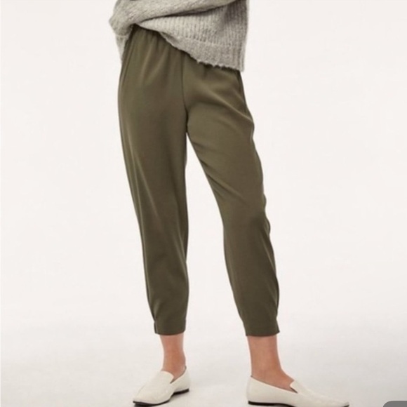 ARITZIA BABATON Cohen Pant in Olive Drab Size 4 - Picture 5 of 10